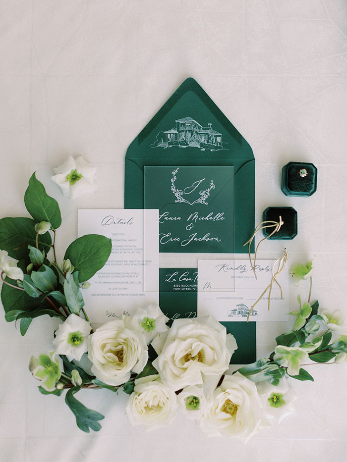 Indoor Outdoor Wedding Venue Ideas in Emerald Green - Hey Wedding Lady
