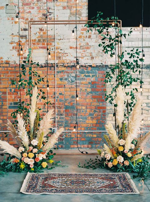 Boho Ceremony Flowers