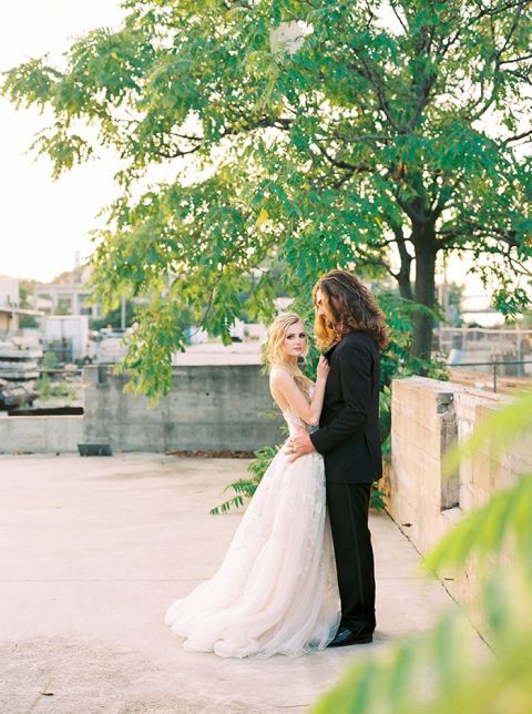 A Socially Distant Wedding in the Bride's Boho Backyard