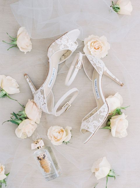 Coral lace hot sale wedding shoes