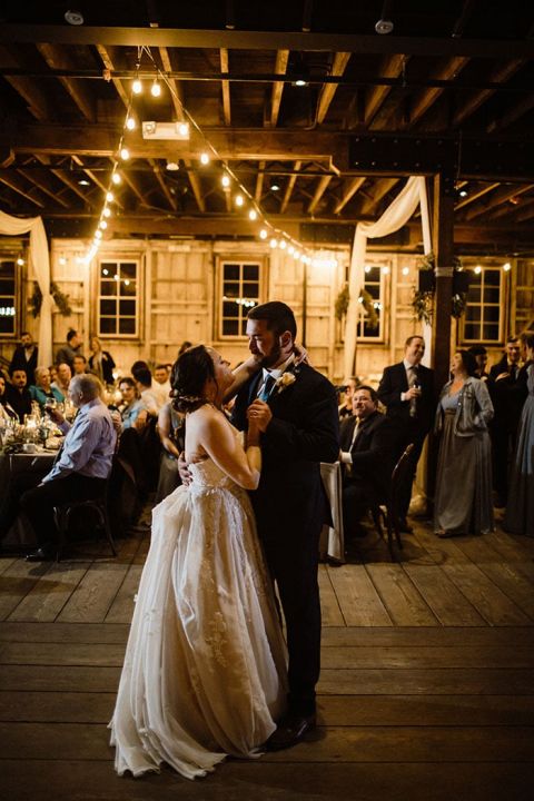 Cozy Winter Barn Wedding in Burgundy and Blue Hey Wedding Lady