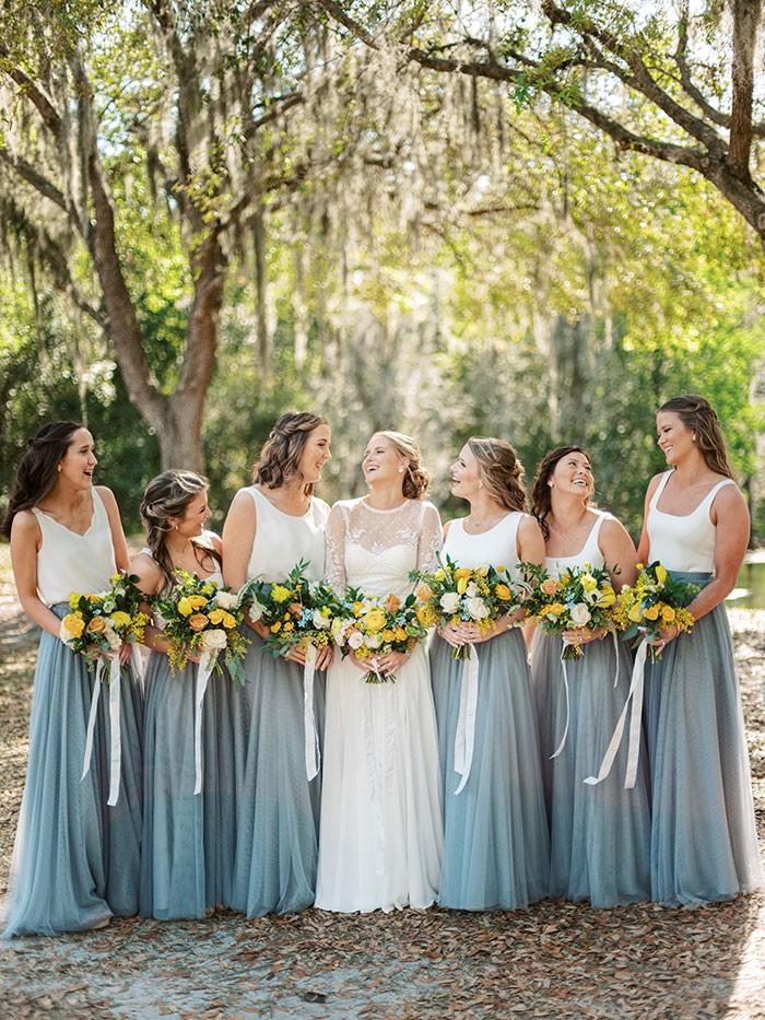 Cheerful Blue and Yellow Florida Wedding Day - Hey Wedding Lady