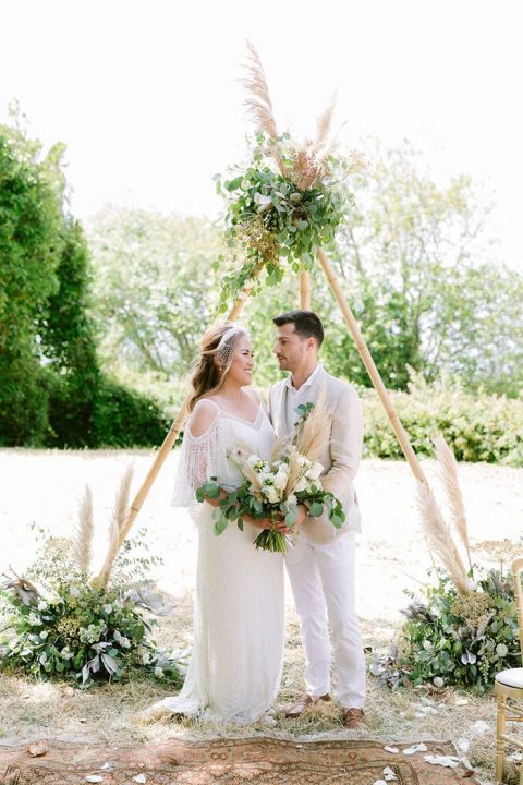 vintage hippie wedding