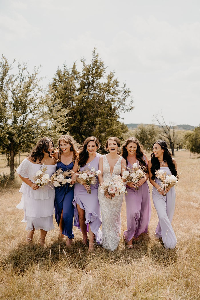 This 'Disco Queen' Bride Brings Glittery Boho Vibes to Texas Hill ...