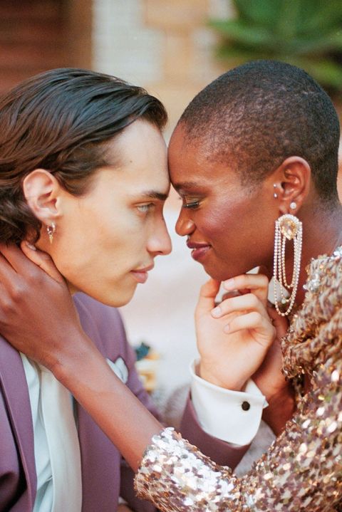 Stunning and Stylish Elopement Looks with a Downtown LA Glam Edge