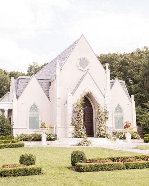 Fairy Tale Chapel Wedding with Princess Beatrice Inspired Flower Arches