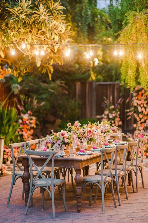 Backyard Micro Wedding with a Koi Fish Theme and Fairy Tale Flowers - Hey  Wedding Lady