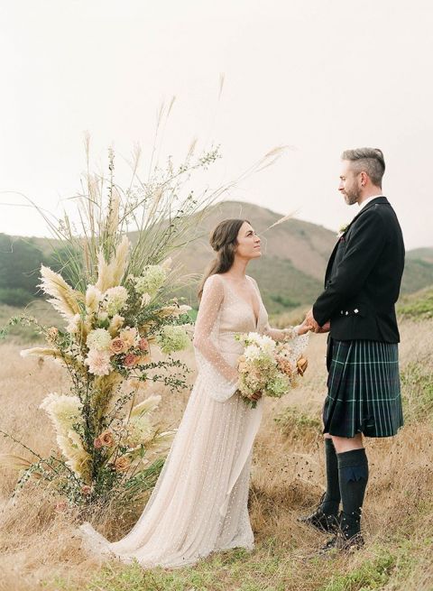 Cozy Winter Scottish Highlands Couple's Shoot in the Bay Area Hi