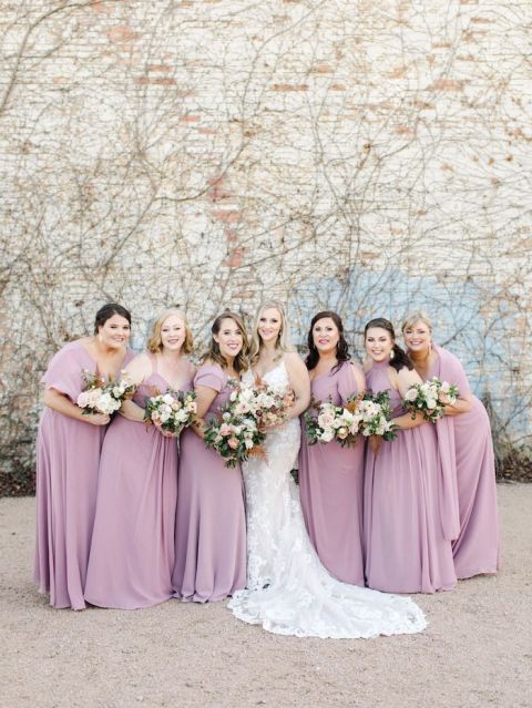 Mauve color dress for cheap wedding