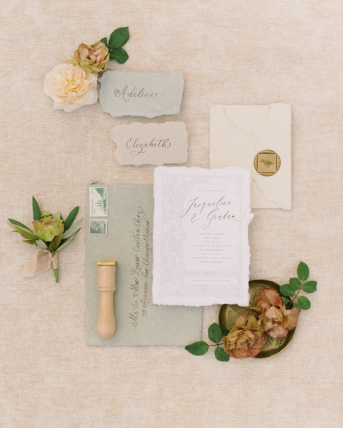 Dusk Gold And Olive Provence-inspired Wedding Shoot In Santa Barbara 