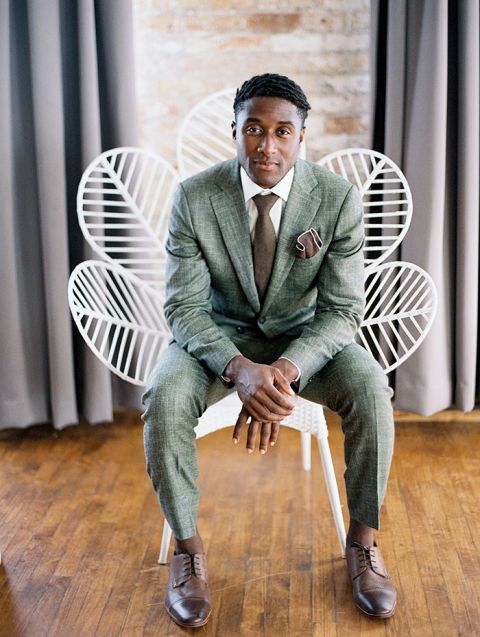 Sharp Gray and Neutral Sui for the Groom