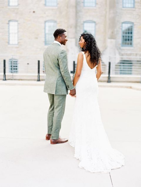 Farmer's Market Inspired City Wedding with Natural Greenery Decor
