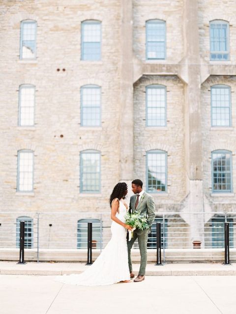Farmer's Market Inspired City Wedding with Natural Greenery Decor