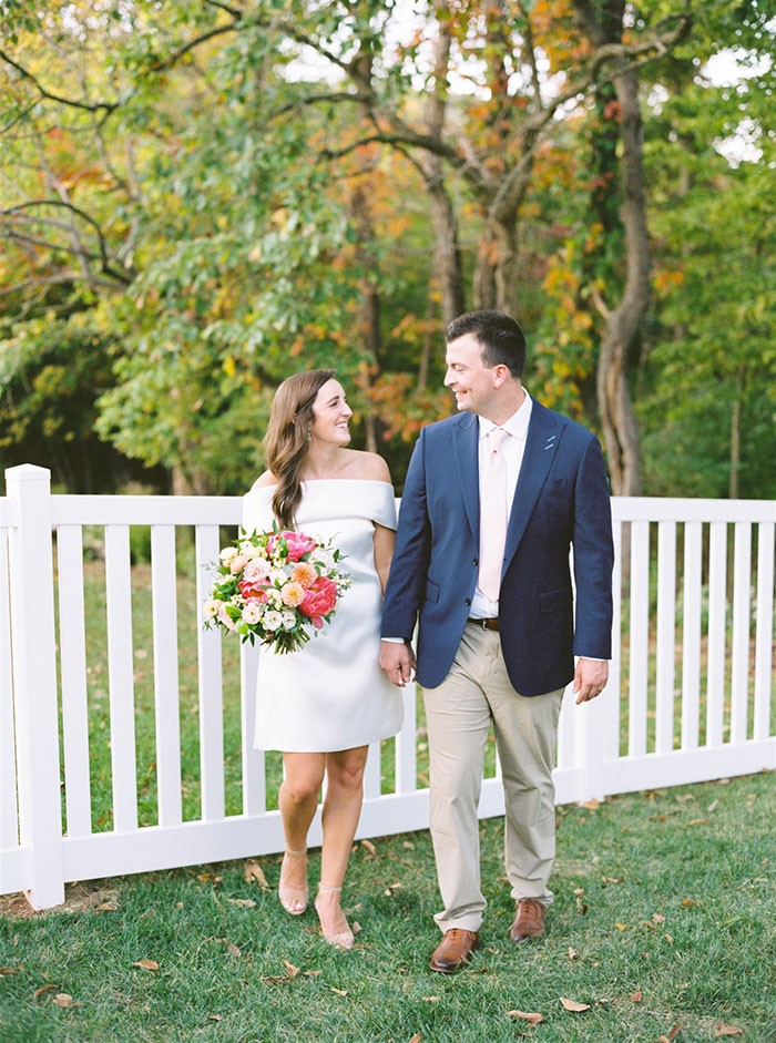 The Perfect Little White Dress for a Backyard Ceremony and Celebration ...