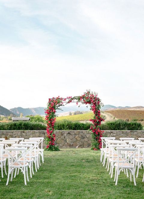 Sophisticated Napa Wedding Style meets Pops of Color - Hey Wedding