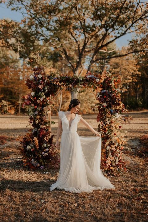 rustic fall wedding dresses