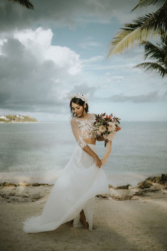 Beachy Boho Bride Ideas for a Riviera Maya Elopement in Paradise - Hey ...