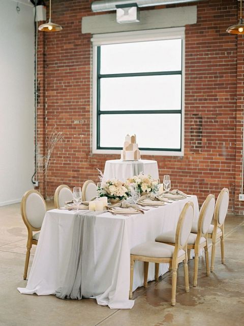 Romantic Industrial Style Blends a Ruffled Wedding Dress with a City ...