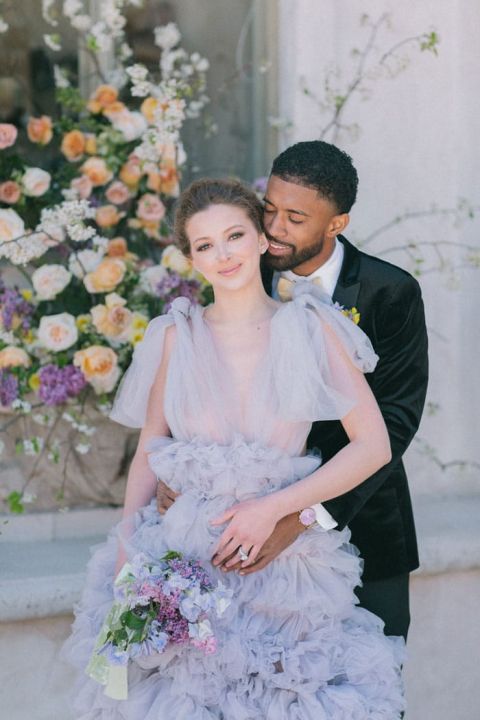 A Purple Wedding Dress makes Fairy Tale Event Design Dreams Come