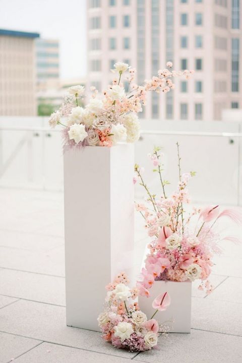 Hot pink Pampas Grass Artificial Flower