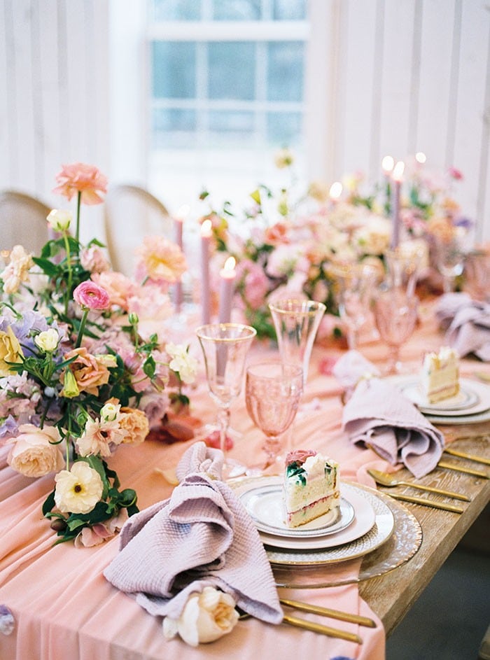 Vintage White Barn Wedding Design with Dreamy Pastel Flowers - Hey ...