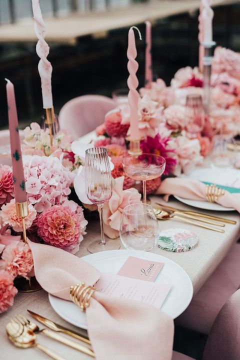 How to make a Pink Wedding feel Cool Girl Chic - Hey Wedding Lady