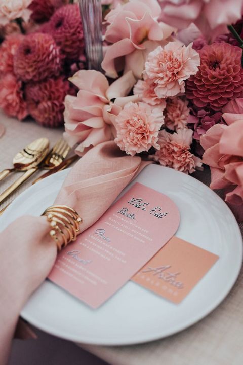 How to make a Pink Wedding feel Cool Girl Chic - Hey Wedding Lady