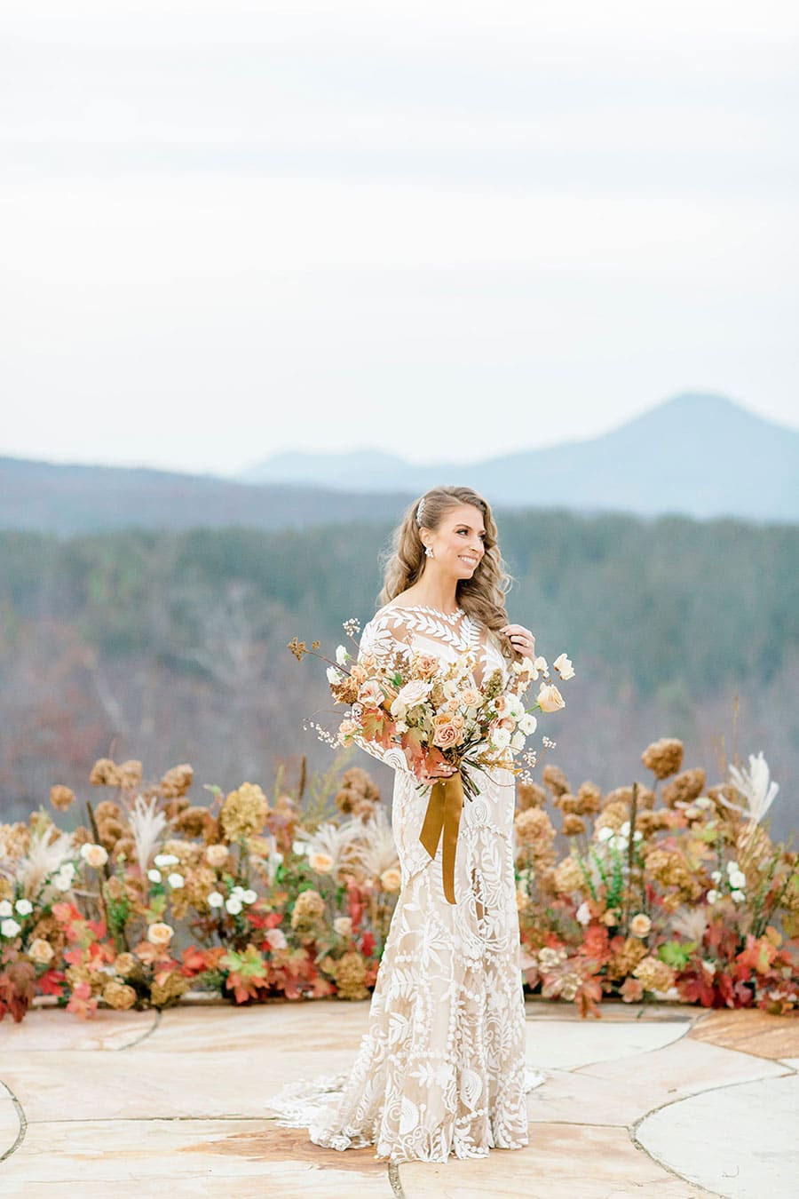 Bohemian Mountain Wedding with Vibrant Fall Colors - Hey Wedding Lady
