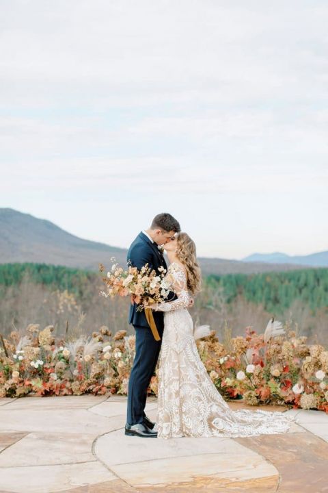 Bohemian Mountain Wedding with Vibrant Fall Colors Hey Wedding Lady