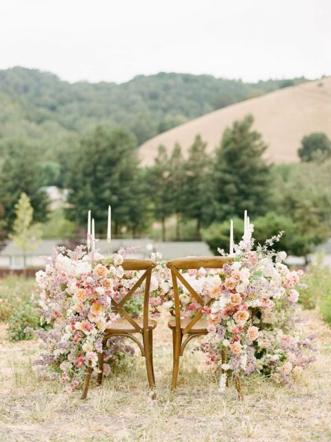 Elevated Rustic Wedding Flowers with a 