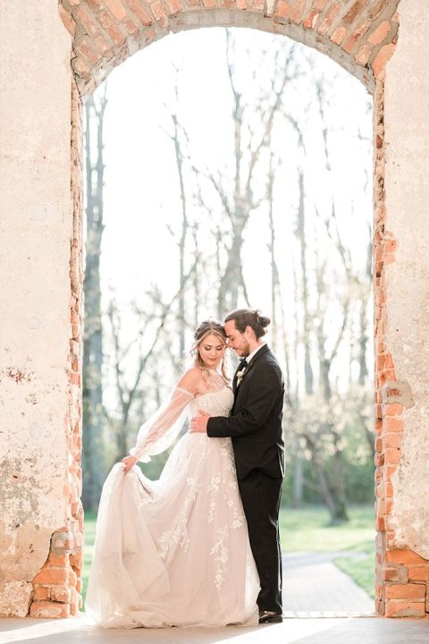 Vintage Cherry Blossom Decor Softens an Industrial Wedding Venue