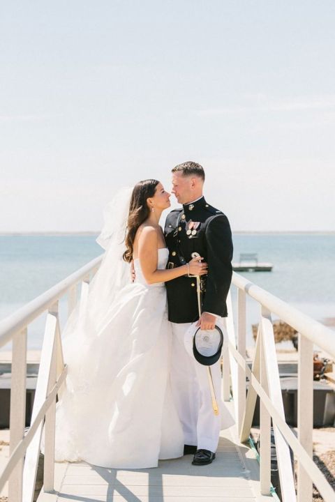 Nantucket Spring Wedding blending Classic Coastal and Military S